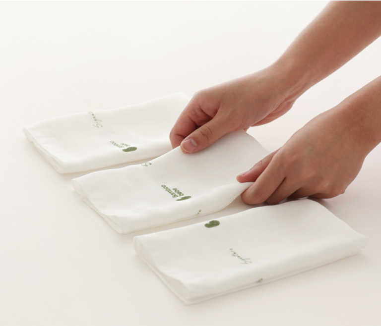 Signature Gauze Handkerchief Pure (10pc)